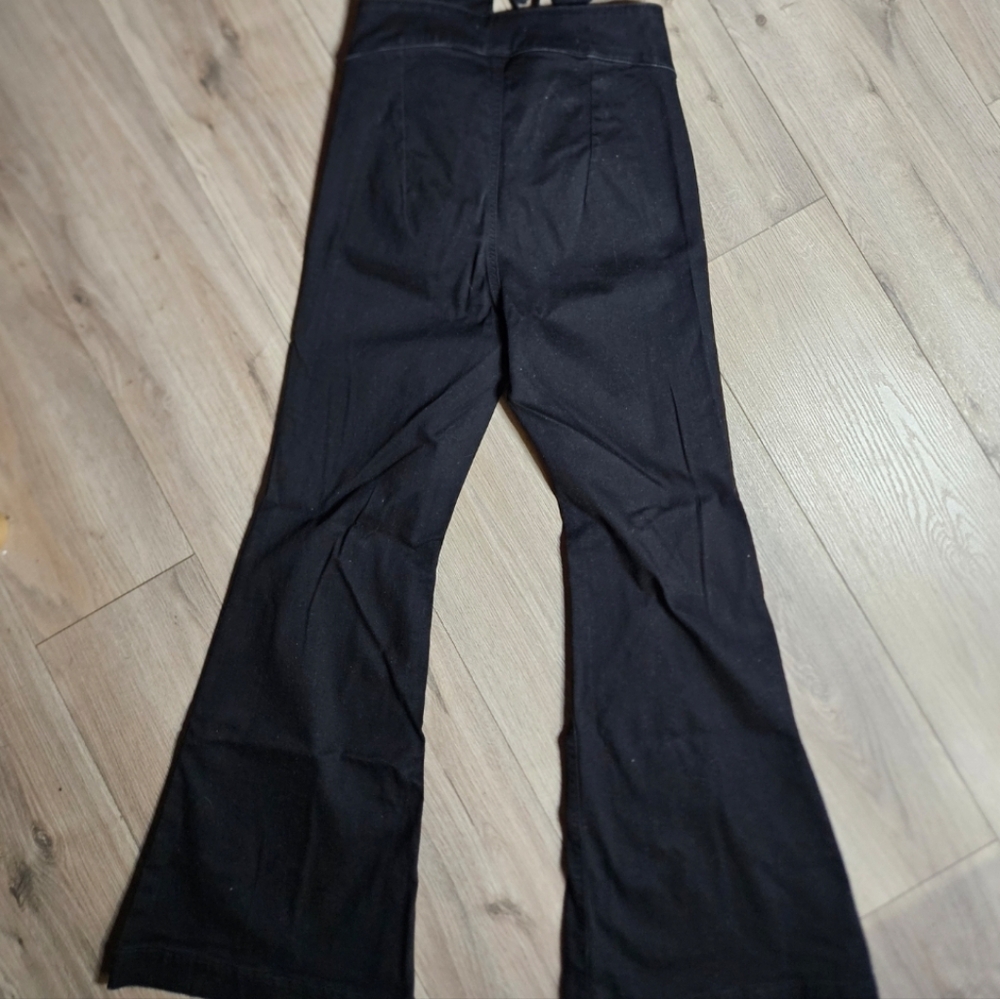 💥Sale💥NWOT Torrid Black Festi Lace Up Flare High Rise Jean - Picture 5 of 7